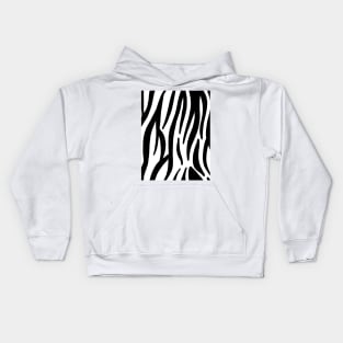 1980s preppy modern animal black and white zebra print Kids Hoodie